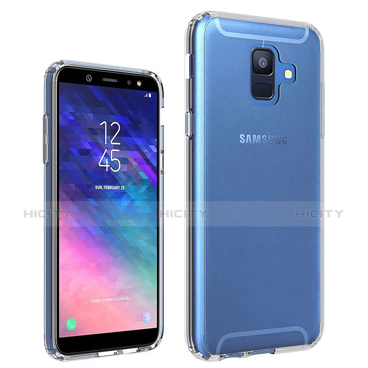 Custodia Silicone Trasparente Ultra Slim Morbida per Samsung Galaxy A6 (2018) Dual SIM Chiaro