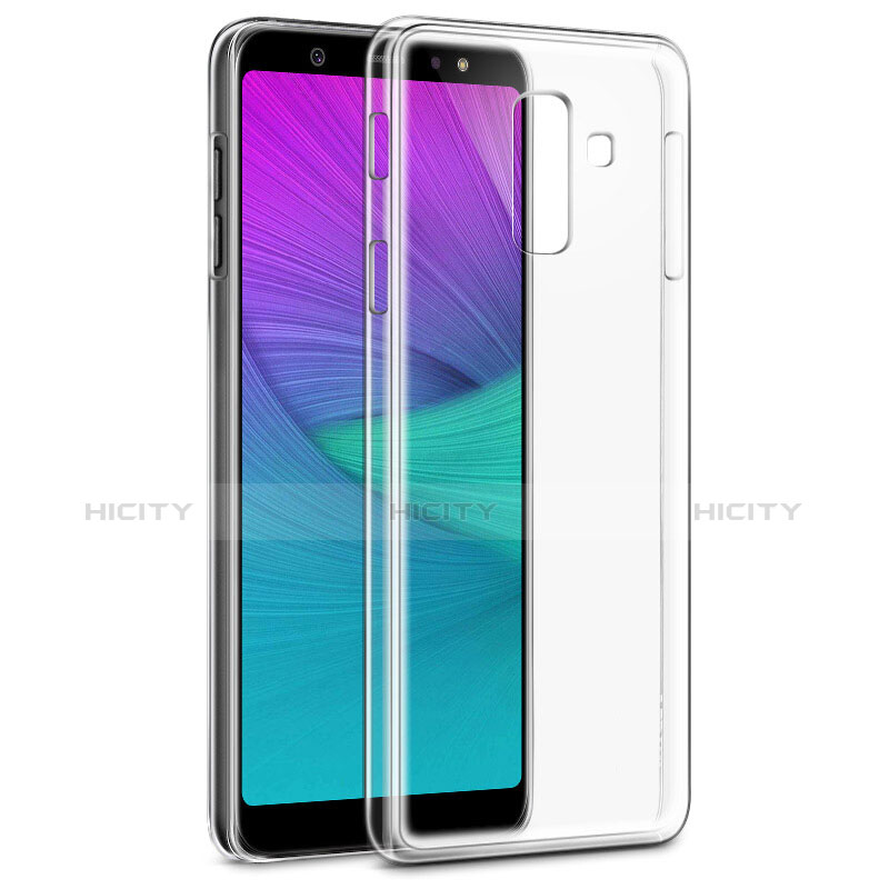 Custodia Silicone Trasparente Ultra Slim Morbida per Samsung Galaxy A6 Plus (2018) Chiaro