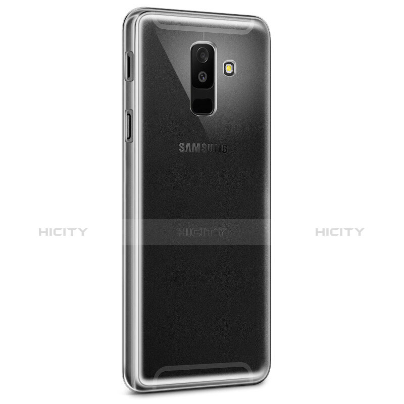 Custodia Silicone Trasparente Ultra Slim Morbida per Samsung Galaxy A6 Plus Chiaro