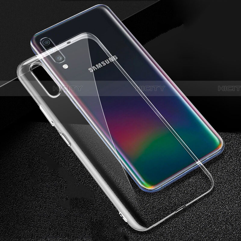 Custodia Silicone Trasparente Ultra Slim Morbida per Samsung Galaxy A70S Chiaro