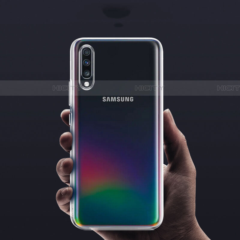 Custodia Silicone Trasparente Ultra Slim Morbida per Samsung Galaxy A70S Chiaro