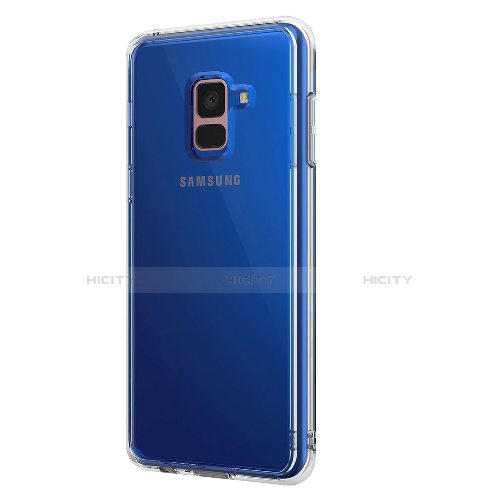 Custodia Silicone Trasparente Ultra Slim Morbida per Samsung Galaxy A8+ A8 Plus (2018) A730F Chiaro