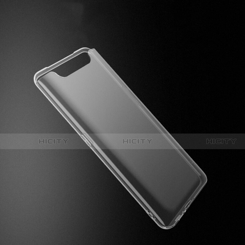 Custodia Silicone Trasparente Ultra Slim Morbida per Samsung Galaxy A80 Chiaro