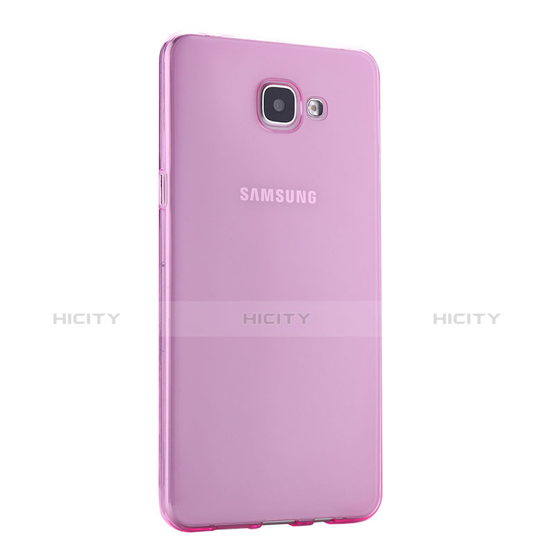 Custodia Silicone Trasparente Ultra Slim Morbida per Samsung Galaxy A9 Pro (2016) SM-A9100 Rosa