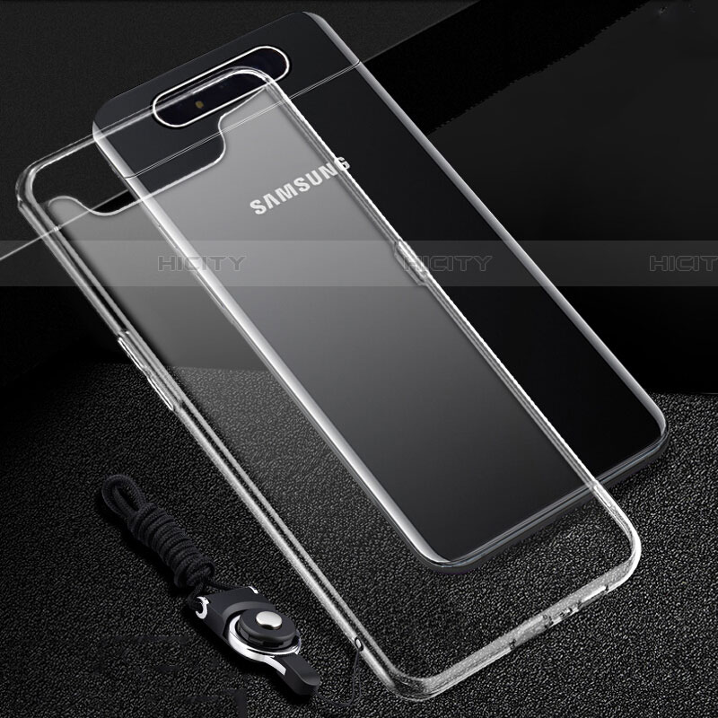 Custodia Silicone Trasparente Ultra Slim Morbida per Samsung Galaxy A90 4G Chiaro