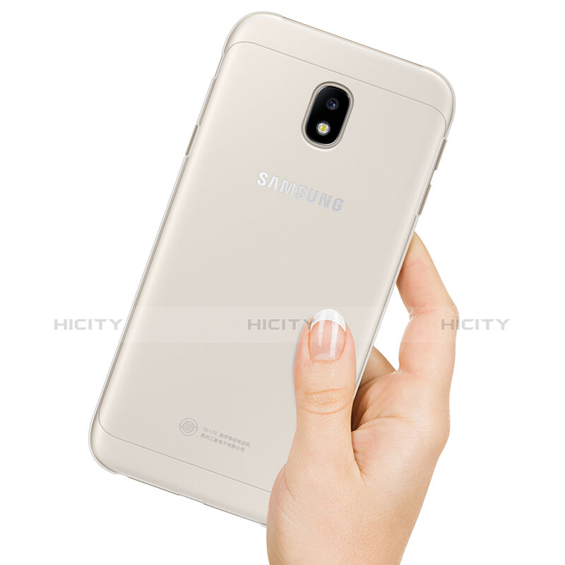 Custodia Silicone Trasparente Ultra Slim Morbida per Samsung Galaxy J3 Pro (2017) Chiaro