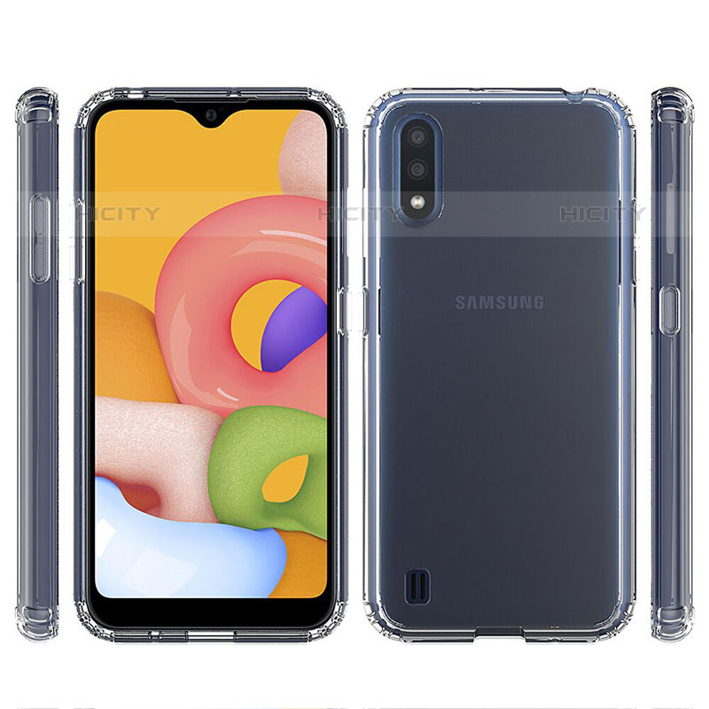 Custodia Silicone Trasparente Ultra Slim Morbida per Samsung Galaxy M01 Chiaro