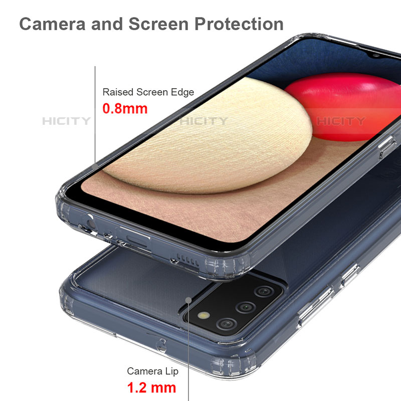 Custodia Silicone Trasparente Ultra Slim Morbida per Samsung Galaxy M02s Chiaro