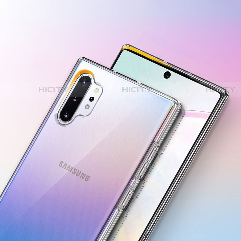 Custodia Silicone Trasparente Ultra Slim Morbida per Samsung Galaxy Note 10 Plus Chiaro