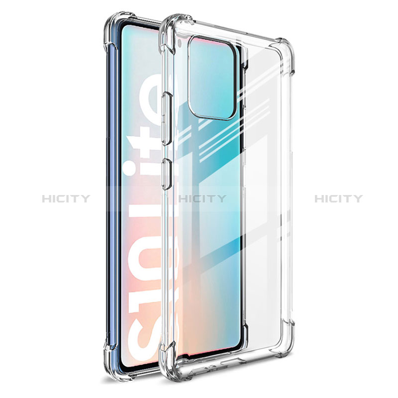 Custodia Silicone Trasparente Ultra Slim Morbida per Samsung Galaxy S10 Lite Chiaro