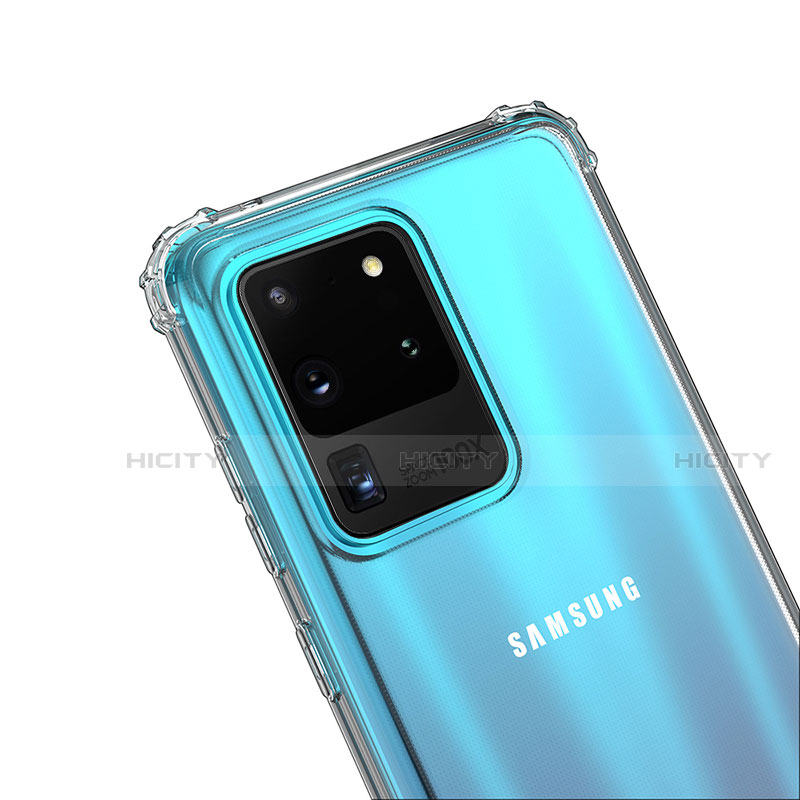 Custodia Silicone Trasparente Ultra Slim Morbida per Samsung Galaxy S20 Ultra 5G Chiaro