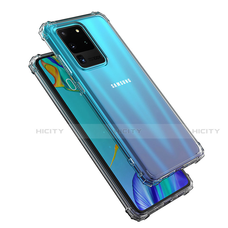 Custodia Silicone Trasparente Ultra Slim Morbida per Samsung Galaxy S20 Ultra Chiaro