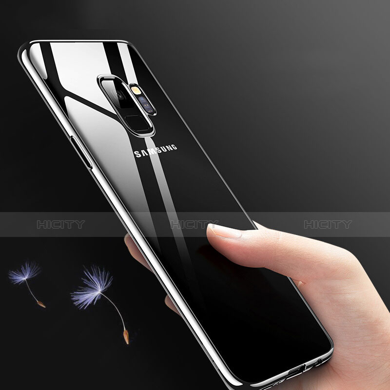 Custodia Silicone Trasparente Ultra Slim Morbida per Samsung Galaxy S9 Argento