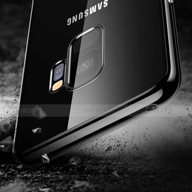 Custodia Silicone Trasparente Ultra Slim Morbida per Samsung Galaxy S9 Nero
