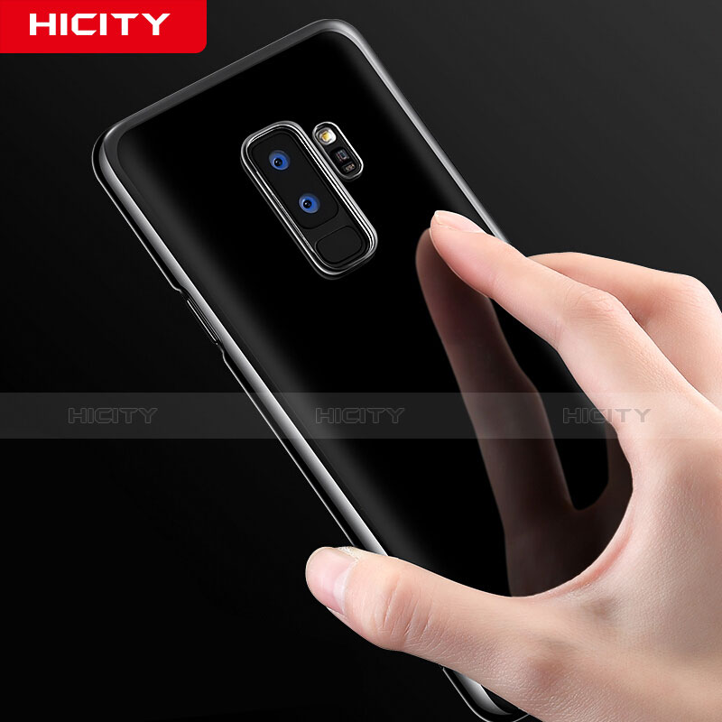 Custodia Silicone Trasparente Ultra Slim Morbida per Samsung Galaxy S9 Plus Nero