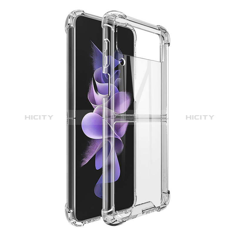 Custodia Silicone Trasparente Ultra Slim Morbida per Samsung Galaxy Z Flip3 5G Chiaro
