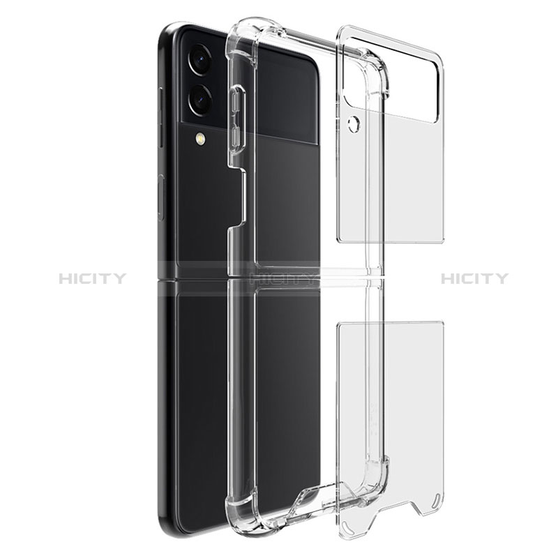Custodia Silicone Trasparente Ultra Slim Morbida per Samsung Galaxy Z Flip3 5G Chiaro