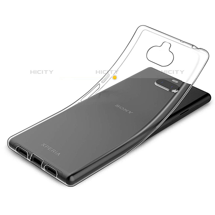 Custodia Silicone Trasparente Ultra Slim Morbida per Sony Xperia 10 Chiaro