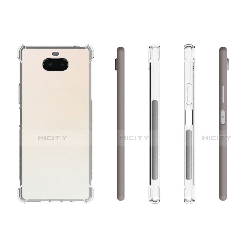 Custodia Silicone Trasparente Ultra Slim Morbida per Sony Xperia 8 Chiaro