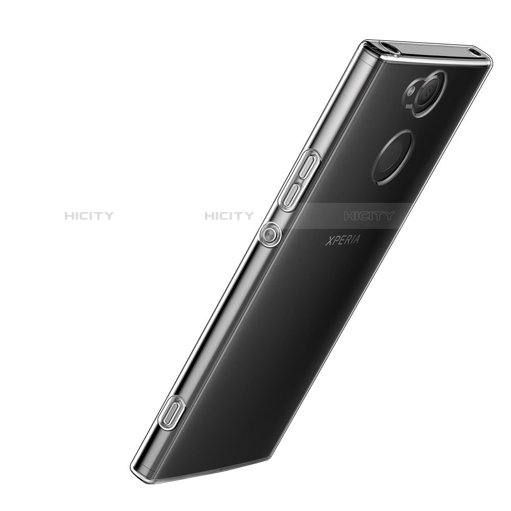 Custodia Silicone Trasparente Ultra Slim Morbida per Sony Xperia XA2 Chiaro