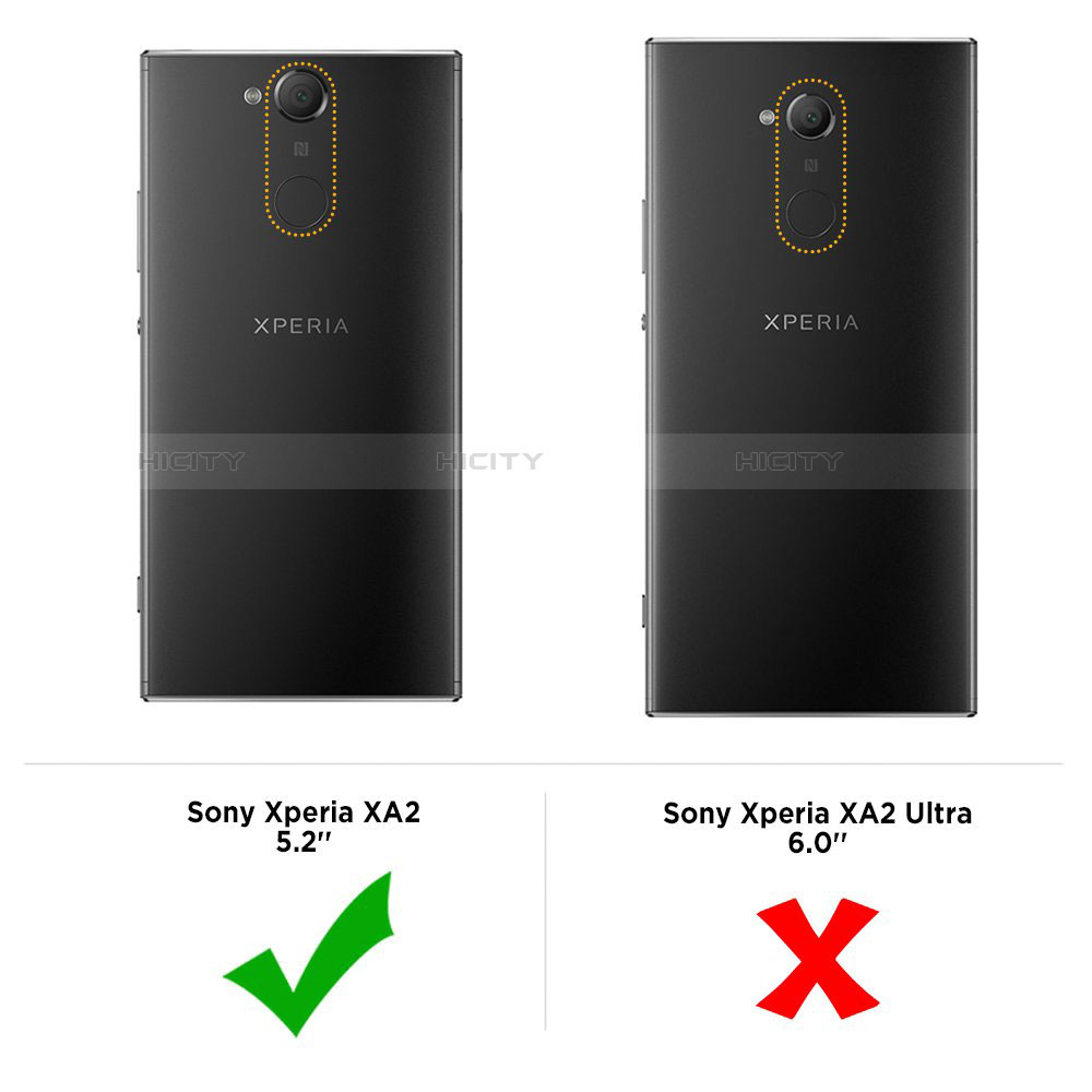 Custodia Silicone Trasparente Ultra Slim Morbida per Sony Xperia XA2 Chiaro
