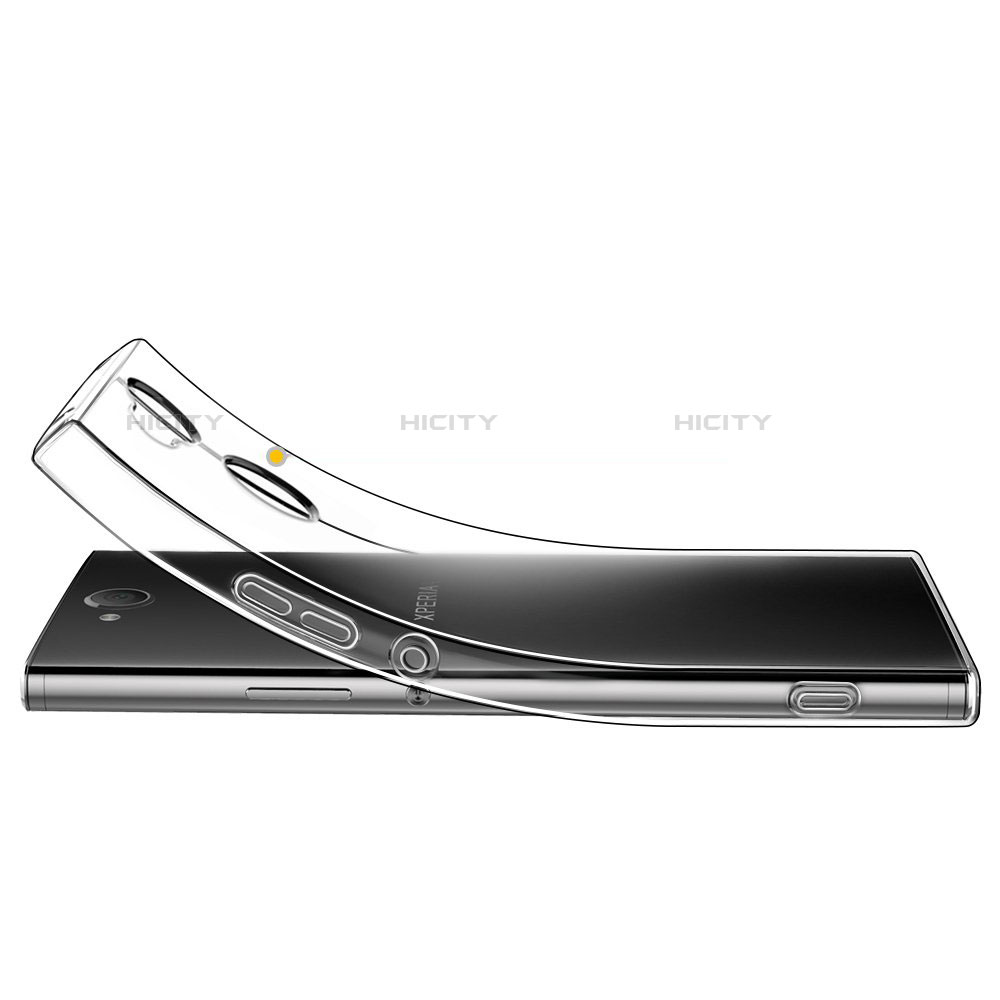 Custodia Silicone Trasparente Ultra Slim Morbida per Sony Xperia XA2 Plus Chiaro