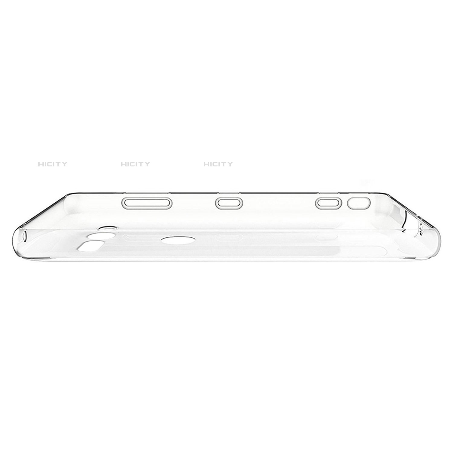 Custodia Silicone Trasparente Ultra Slim Morbida per Sony Xperia XZ2 Compact Chiaro