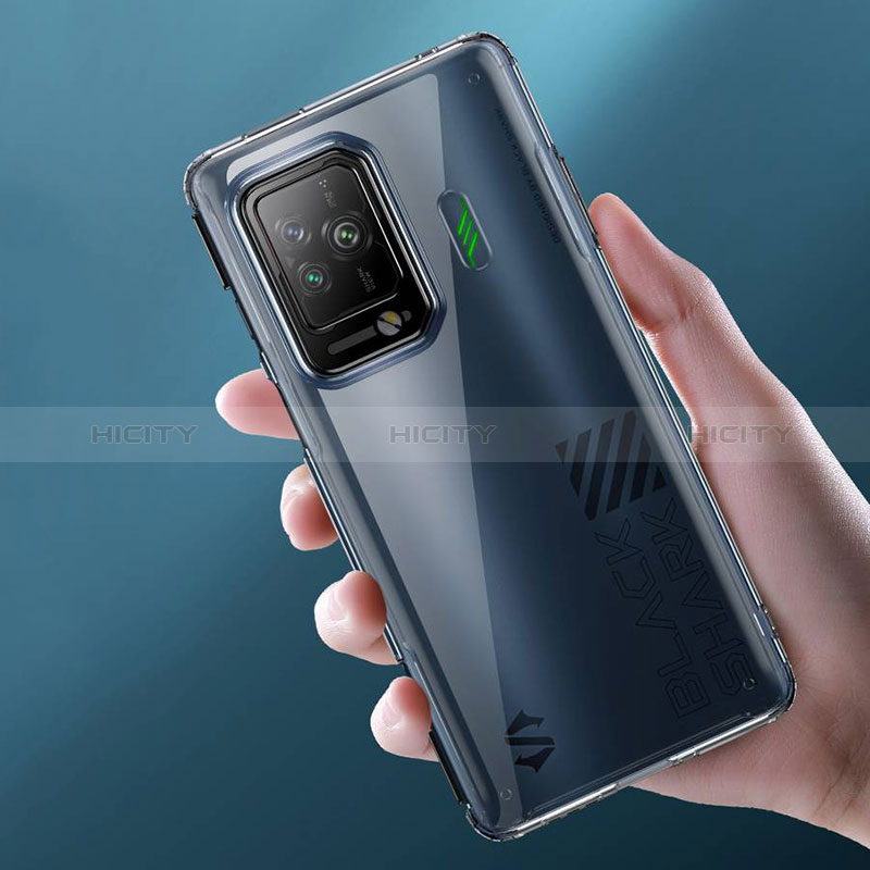 Custodia Silicone Trasparente Ultra Slim Morbida per Xiaomi Black Shark 5 5G Chiaro