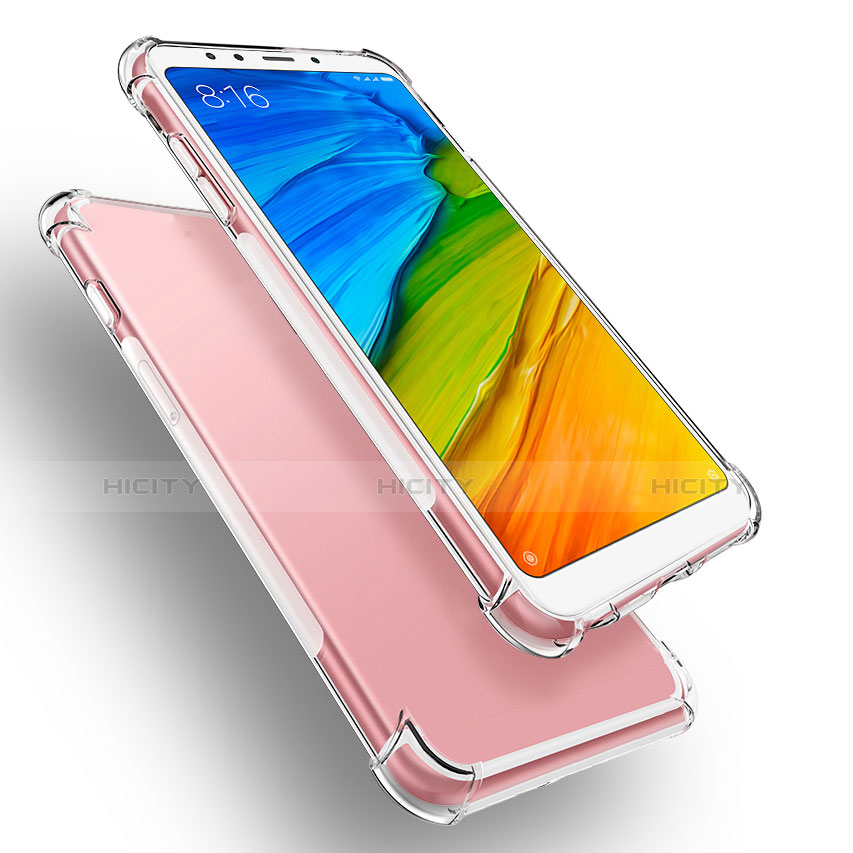Custodia Silicone Trasparente Ultra Slim Morbida per Xiaomi Redmi 5 Chiaro