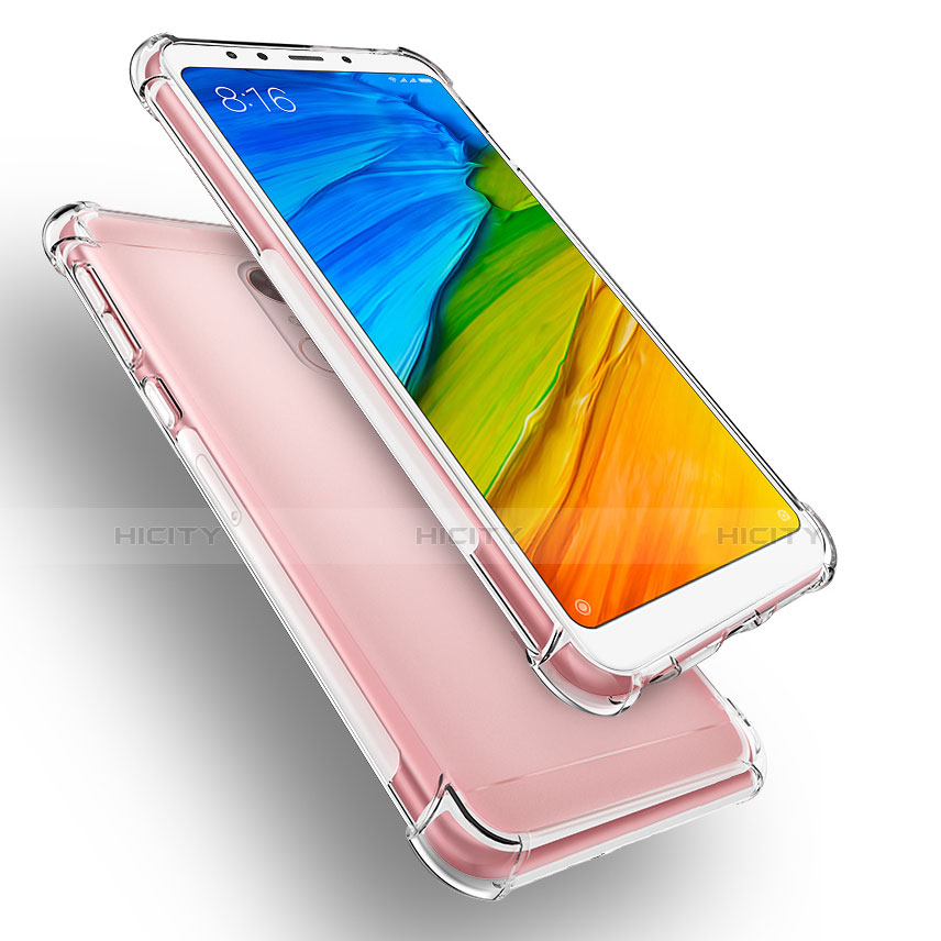 Custodia Silicone Trasparente Ultra Slim Morbida per Xiaomi Redmi 5 Plus Chiaro