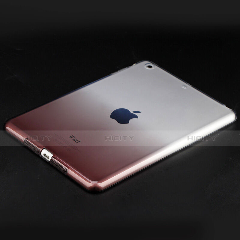 Custodia Silicone Trasparente Ultra Slim Morbida Sfumato per Apple iPad Mini 3 Grigio