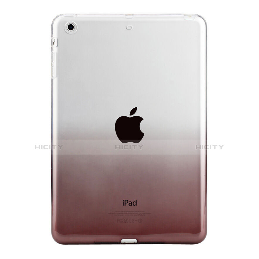 Custodia Silicone Trasparente Ultra Slim Morbida Sfumato per Apple iPad Mini Grigio