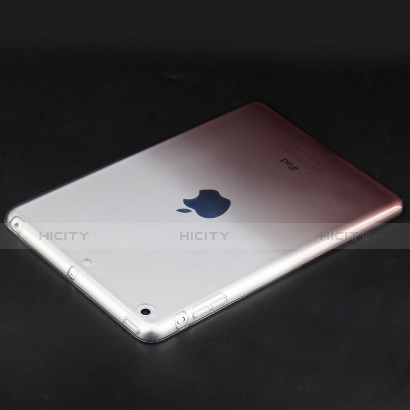 Custodia Silicone Trasparente Ultra Slim Morbida Sfumato per Apple iPad Mini Grigio