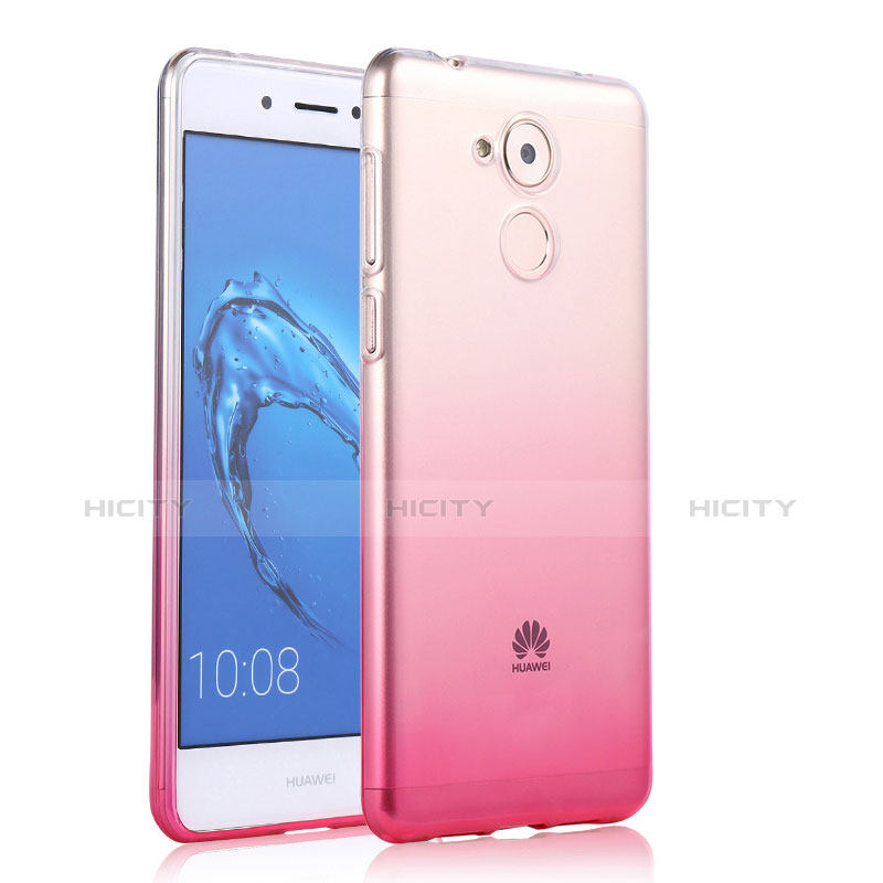 Custodia Silicone Trasparente Ultra Slim Morbida Sfumato per Huawei Enjoy 6S Rosa