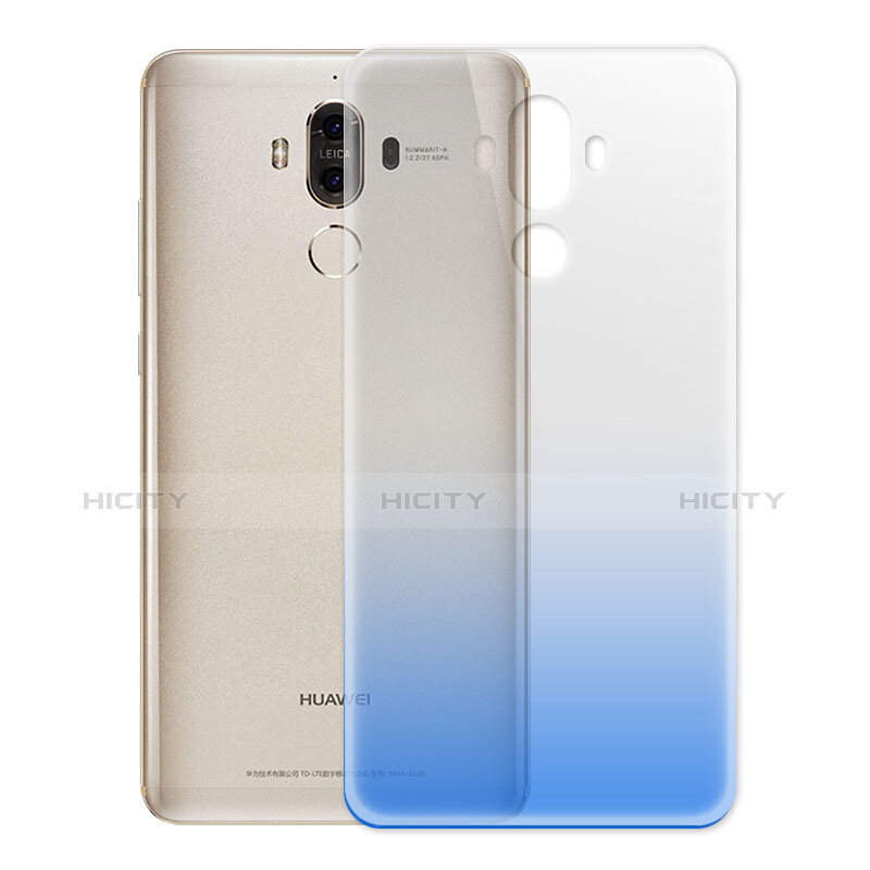 Custodia Silicone Trasparente Ultra Slim Morbida Sfumato per Huawei Mate 9 Cielo Blu