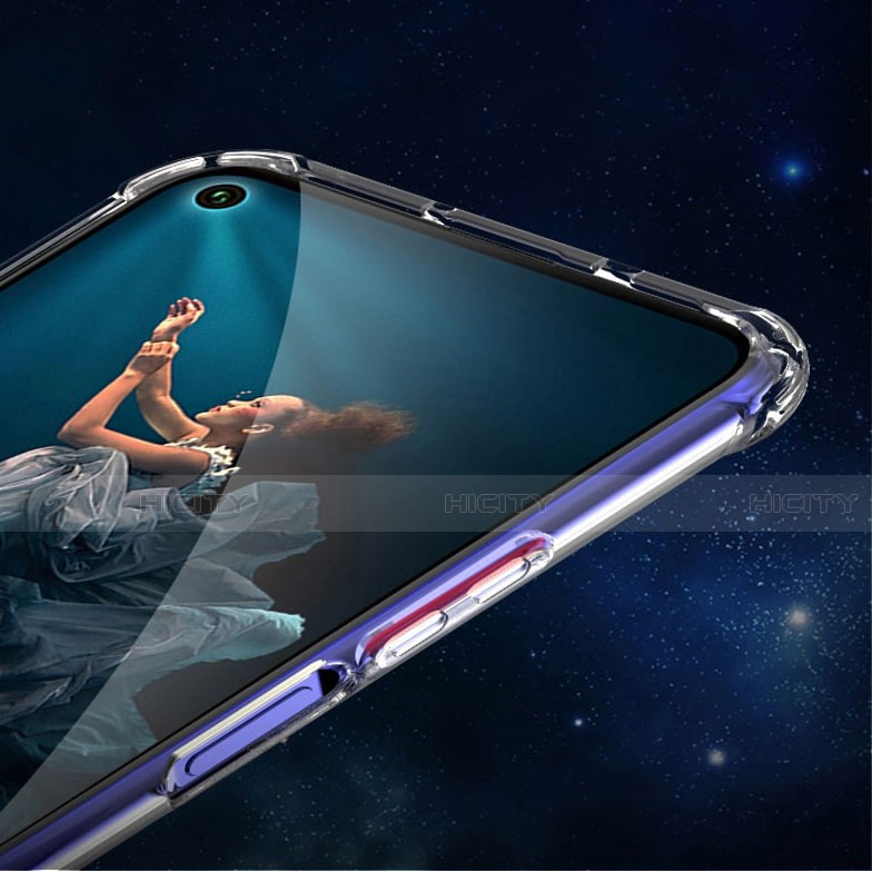 Custodia Silicone Trasparente Ultra Sottile Cover Fiori per Huawei Nova 5T