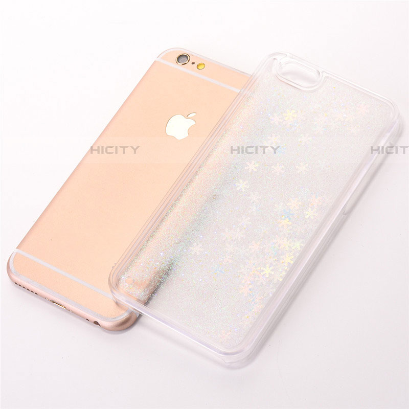 Custodia Silicone Trasparente Ultra Sottile Cover Fiori T01 per Apple iPhone 6