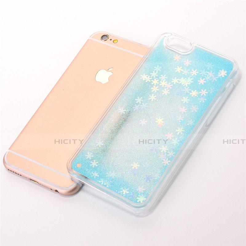 Custodia Silicone Trasparente Ultra Sottile Cover Fiori T01 per Apple iPhone 6S Plus