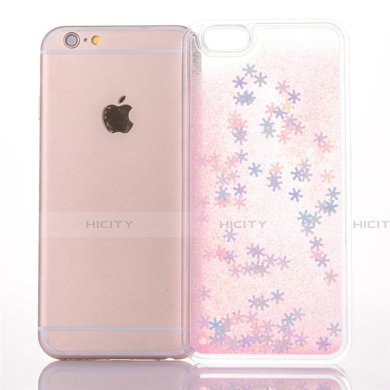 Custodia Silicone Trasparente Ultra Sottile Cover Fiori T01 per Apple iPhone 6S Plus