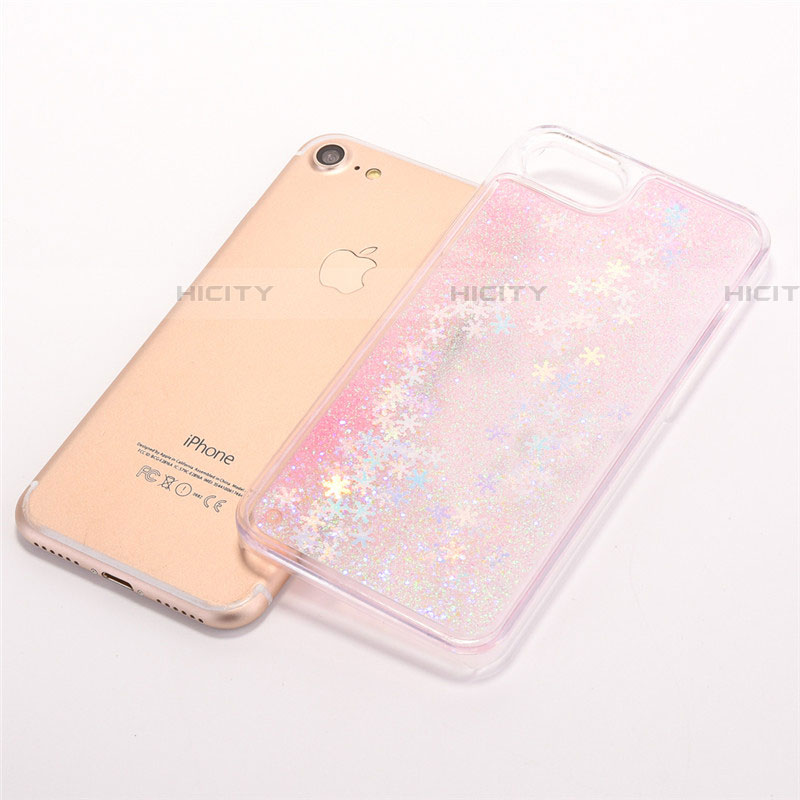 Custodia Silicone Trasparente Ultra Sottile Cover Fiori T01 per Apple iPhone 7