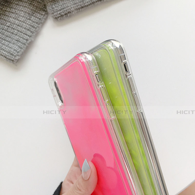 Custodia Silicone Trasparente Ultra Sottile Cover Fiori T12 per Apple iPhone X
