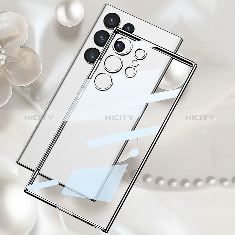 Custodia Silicone Trasparente Ultra Sottile Cover Morbida AC1 per Samsung Galaxy S22 Ultra 5G
