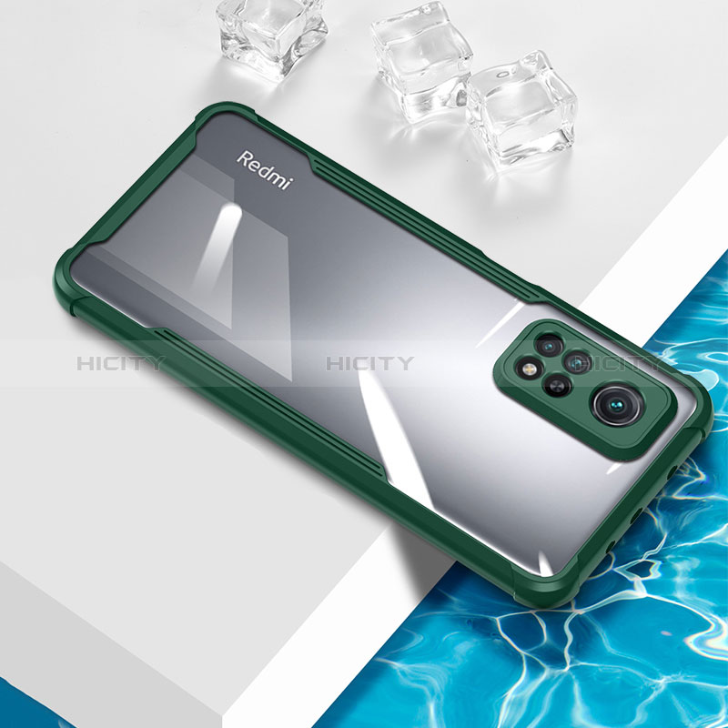 Custodia Silicone Trasparente Ultra Sottile Cover Morbida BH1 per Xiaomi Mi 10T 5G Verde