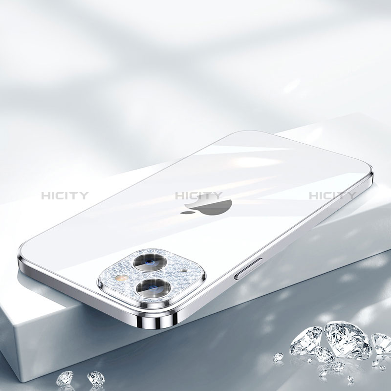 Custodia Silicone Trasparente Ultra Sottile Cover Morbida Bling-Bling LD2 per Apple iPhone 14