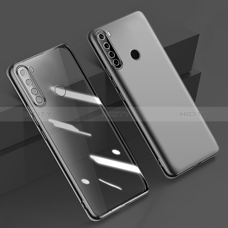 Custodia Silicone Trasparente Ultra Sottile Cover Morbida D01 per Xiaomi Redmi Note 8 (2021) Nero