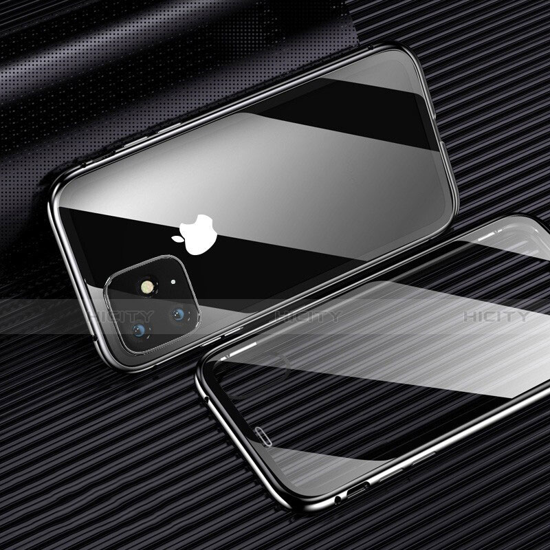 Custodia Silicone Trasparente Ultra Sottile Cover Morbida H01 per Apple iPhone 11 Nero