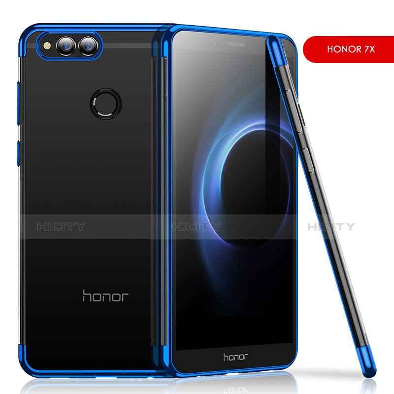 Custodia Silicone Trasparente Ultra Sottile Cover Morbida H01 per Huawei Honor 7X