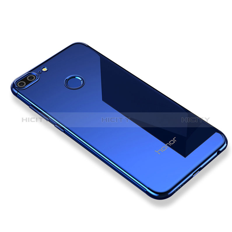 Custodia Silicone Trasparente Ultra Sottile Cover Morbida H01 per Huawei Honor 9 Lite Blu