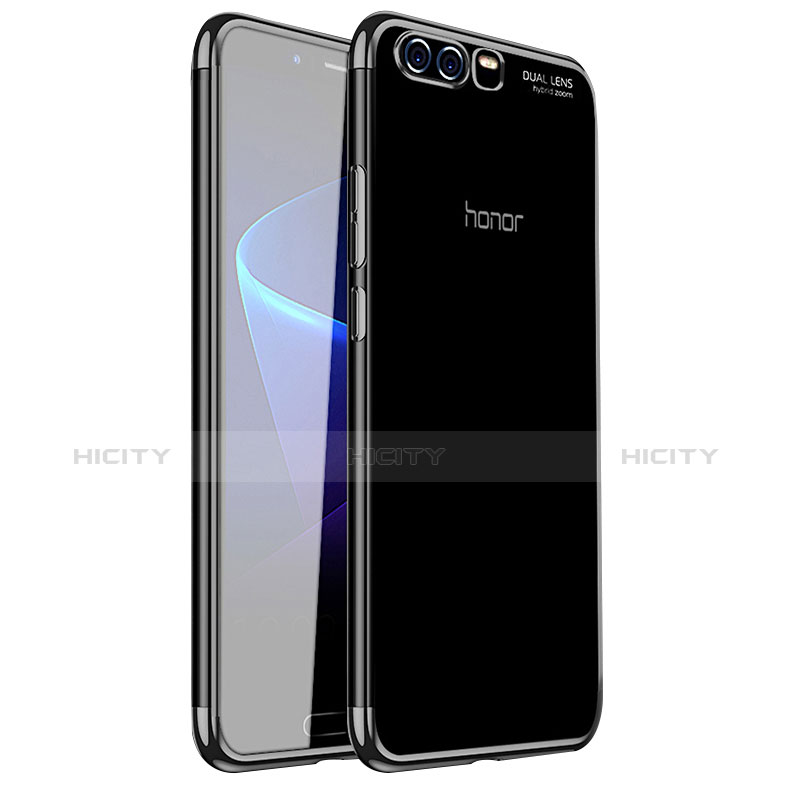 Custodia Silicone Trasparente Ultra Sottile Cover Morbida H01 per Huawei Honor 9 Nero