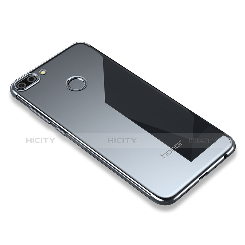 Custodia Silicone Trasparente Ultra Sottile Cover Morbida H01 per Huawei Honor 9i Grigio